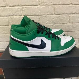Jordan 1 Low Pine Green White Black 11.5